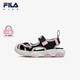 Fila Fila children's shoes children's sandals 2025 summer new river tracing shoes for boys and girls outdoor shoes trendy black/female pink-BP 31