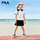 Fila Fila children's shoes children's sandals 2025 summer new river tracing shoes for boys and girls outdoor shoes trendy black/female pink-BP 31