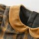 David Bella (Dave/Bella) Kinderweste Rock 2025 Herbst neuer Stil Girls Plaid Rock College Style Baby Kleid kleiner Prinzessin Rock Gelbgrüne Plaid [Spot] 73 cm (empfohlene Höhe 66-73 cm)