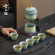 Xi Yuan Ji Forbidden City Cultural and Creative Kung Fu Tea Set is a birthday gift for elders and fathers, a souvenir for colleagues and friends to move into and retire from, my tea set with 9 tea heads, an automatic tea set - green - gift box, a souvenir for friends on engagement, wedding and retirement.