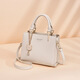 Calviakrim2025 Nuevo bolso de cuerpo cruzado de una sola temporada para mujeres Ligera de moda de lujo Bolso versátil de cuero de cuero liviano Bolso Beige Beige White