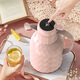 NERVISHI Thermal Insulation Pot 25 New Household Insulation Pot Large Capacity Thermal Hot Bottle Glass Inner Bottom Bottle Bottle Diamond Insulation Pot [Temperature Display] 1L