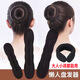 Yanxiang meatball head hair twister, lazy head accessories, fluffy hair tie, fixed bud head, hair circle artifact hairpin, invisible sponge style - large size (two packs)