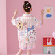 Shiru Meng Frühlings- und Sommer-Revers-Mädchen Sommer-Set Home Anzug Eis und Schnee Seiden-Cartoon Cardigan Pyjamas Kurzarm 6629# (Rainbow Pony) 110 Kinder 8 Größe 100-110 cm 30-40jin [Jin gleich 0,5 kg]