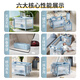 Trimigo baby cot movable splicing bed multi-function folding bed diaper changing table newborn baby cradle shaking bed blue coax sleeping tool crib with diaper table mosquito net baby supplies full moon gift event coconut palm mattress