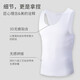 Traceless lightweight ice silk sports vest vest for men high-end loose hurdle waistcoat quick-drying sleeveless t-shirt for men white 3XL