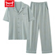 Catman (Miiow) Ensemble en deux pièces pour le pyjama masculin en été peut être porté sur le pantalon à manches courtes extérieur nouveau coton pur coton nsn - 9856 hommes xl