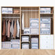 Armoire de rangement du tiroir de pupan, boîte de rangement d'armoire à vêtements, boîte de rangement de collation en plastique, boîte de tri, boîte de rangement de garde-robe ménage