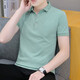 Hailan Summer Couleur solide revers à manches courtes Polo pour hommes à manches courte.