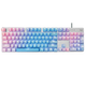 
Logitech K865 wireless mechanical keyboard G502 gaming e-sports wired mouse Wireless Bluetooth dual-mode keyboard (K845 upgraded model) 104-key e-sports keyboard and mouse set K845 tea scroll-Blue Ahri + G502HERO Akali sticker