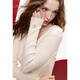 Fairy's Pocket Retro Slim-Fit Sticked Pullover für Frauen im Frühjahr 2025 Neues koreanisches vielseitiges Basis-Strickjacken vielseitig grau l