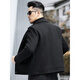 ROMON high-end wool coat, middle-aged men's short woolen jacket, autumn and winter thickened goose down lining wool coat for men, light gray M 170 recommended 100-125 Jin Jin equals 0.5 kg