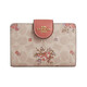 COACH gives New Year’s gift Women’s Corner short snap wallet to girlfriend/wife CAO99 light milk tea with print IMSAS
