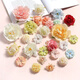 Xuanluo Zhenpin small flowers mix and match 20 silk flowers artificial flowers diy handmade hairpin headdress garland wrapped flowers flower wall decoration 3-10CM large, medium and small random mixed flowers 20
