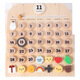 
Hanoufei's new product INS children's room wooden calendar baby cognitive tools desk calendar desktop pendant perpetual calendar wooden calendar pendant