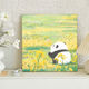 
Panda Flower Diy Filling Coloring Hand-painted Doodle Cartoon Acrylic Oil Painting Decorative Painting Hy3888 50*50cm Thick solid wood inner frame + decorative outer frame