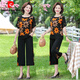 
Pierre cardin (pierre cardin) mother's fashionable summer suit new style 50-60-year-old middle-aged and elderly women's age-reducing chiffon short-sleeved wide-leg pants two-piece red flower [838 models] [XZE-split suit] 2XL [recommended 110-125 Jin [Jin equals about 0.5 kg]]
