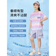 FIDQIOG Girls Summer Quick Dry Sports Set 2025 New Thin Two-Piece Set 9922 Pure Cotton White + 18442 Pure Cotton Purple 120 cm