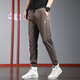 
Playboy (PLAYBOY) summer thin casual pants for men's trendy brand loose tying foot sports pants 2025 new summer workwear Harem pants 9859 black XL size 32-33