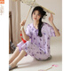 
Modal pajamas for women in summer 2025 new short-sleeved suit Chinese style new Chinese cropped pants can be worn on the outside thin cotton home Y9901 M (recommended 75-95Jin [Jin equals 0.5 kg])