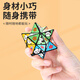 砚玺百变无限魔方儿童立体小玩具熊猫几何折叠翻转解压3d变形积木 百变魔方熊猫款【圆柱+抽象】