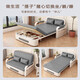 Cama de sofá Yingke 2025 Nuevo apartamento pequeño plegable Camino retráctil Balcón de sala de estar de cama retráctil Multifunción Cama plegable [naranja] 5 cm esponja + 2 cm de colchón de látex ancho 1.08 metros almohada (sharnEn modelo de almacenamiento rasguño)