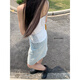 
WE hot girl lace splicing small suspender pure slim fit and beautiful back sleeveless top vest W3887 GL black M