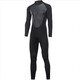 Big Tuan Xiaoyuan .5mm long-sleeved warm wetsuit men's one-piece sun protection waterproof female snorkeling suit surfing cold protection swimming upgraded version classic one-piece black 4XL size 174-200Jin Jin equals 0.5 kg