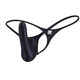 Ttpmer Herren -Tanga JJ Aufgedreht seidige sexy glänzende Männer blau t Hosen elastische Taille anregen Unterwäsche Herrenmondnacht schwarz m