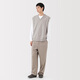 MUJI VIET MILANO MILANO MILANO GIET POUR LE NOUVEAU PRODUIT AUTOMNE MEN'S NOUVEAU PRODUIT VIET AA0UFA5A Couleur d'avoine M (170 / 92A)