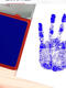 Color azul He Red Red rápido Plataforma de impresión en seco Sello Sello Oil Sello seco Red Red Red Red Metal Gran Metal Financia Caja redonda de hierro/Rojo/9859#