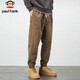 Paul Frank Casual Pants Men's Autumn Loose Leg Pants Men's Small Foot Overalls Harem Men's Pants Khaki 3XL