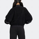 阿迪达斯 （adidas）Foc Boa Jkt 徽标刺绣长袖短款拉链夹克外套 女款 黑色 黑色 XXS