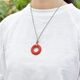 
Yongsi Cinnabar Fortune Rings and Rising Pillow Clothes Pendant Amulet 11166