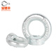 Baodefeng iron galvanized lifting eye nut DIN582 lifting nut ring nut lifting lug ring lifting ring German standard carbon steel lifting eye nut 304 national standard M20 (1 piece)