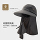 French style sun protection hat men's sun hat fishing fisherman hat mountaineering hat summer outdoor anti-UV sun hat with mask
