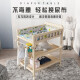 Keyoubi Massivholz Wickelwechseltisch bewegliche Pflegetisch Bademassage Multifunktionales Baby Neugeborenes Baby Berührung und Schminktisch 2-Schicht Windel Tischpartition Nicht-Solid-Holz