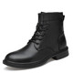 Dragonfly Brand Código roto 2025 Top Cow Whide Martin Boots Martin Boots High Top British British British Código grande Trabajo negro Trabajo negro cuero 6636 Negro Plus de algodón Velvet Cuero brillante 38