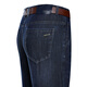 Lomon Summer Thin Jeans Herren hohe Taille Lose Hosen im mittleren Alter Vaters Outfit High-End Business Casual Hosen B3888 Lanhei 38 [Taillenumfang 3 Fuß]