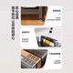 
Yuzhishu Kitchen Layered Storage Shelf Multi-function Floor-standing Cabinet Sliding Door Multi-layer Side Cabinet Household Pot and Bowl Storage Storage Cabinet Sliding Cabinet Door 5-layer Gray 12044丨Extra thick and bold push-pull saving floor height adjustable