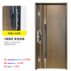 Fuderson Security Door Entry Door Household Grade A 5D Imitation Wood Grain Fully Water-Based Foaming Soundproof Safety Door Door Smart Lock Single Open Door Mother and Child Door Upgraded G61 3D High Definition Cat Eye Visible Face Recognition Unlock Single Door Height 2250/Width 1050 Outward Open/Package Measurement/Package Installation