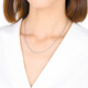 Chow Sang Sang Pt950 platinum necklace platinum chain clavicle chain for men and women 71738N priced 45cm - 6.12g (including labor cost 480 yuan)