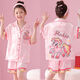 Mikeshan Girls Pyjamas Summer Nouveaux enfants de taille moyenne