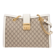 Guccipadlock Serie GG Bolso de hombro para mujeres Bagige/Ebony White Edge 479197KHNKG9761