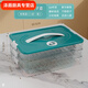 Chaosihui Dumpling Box Special Frozen Dumplings Multi-layer Refrigerator Storage Box Household Dumpling Tray Quick-frozen Preserved Box Freezing Box Supermarket PP Material-Timed Fresh Lock Dark Green One Layer Zero Cover丨Contains 10 Dumplings丨No Cover Type