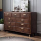 
Zhixin Wood King New Chinese style full solid wood chest of cabinet storage bedroom home six seventy nine chest of cabinet American storage against the wall 1