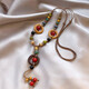 Fan Shengyu Bohemian Style Necklace Women's Ceramic Beads New Chinese Style Exotic Ethnic Style Zen Style Long Clothes Chain Accessories Colorful Beads Yunnan Style Necklace