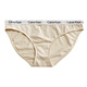 Calvin KleinCK Calvin Klein纯棉舒适透气女士三角内裤 LOGO腰围 QD3892-601_602波尔多红_高腰三 XS