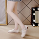 Woodpecker White Shoes for Women 2025 Summer NUEVA MEHA ANTERENTE DESAUPABLE DE UNA PIES SOLO SOLO SOLO CAVILLO CORRALES FORMAS BEIGE 35