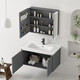 
Jiumuwang Shijia JMOOWO series smart space aluminum bathroom cabinet bathroom ceramic integrated basin sink bathroom washbasin cabinet washbasin 1047 ceramic basin + arc smart mirror cabinet